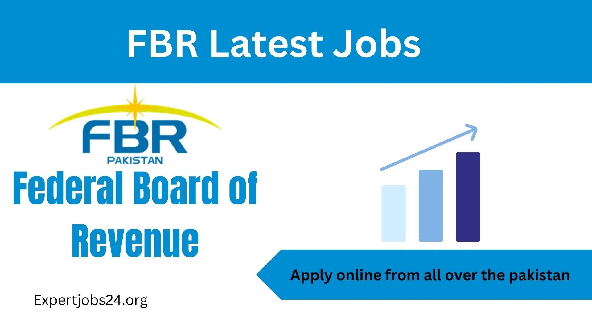 FBR Jobs 2024 Online apply advertiement with FBR logo