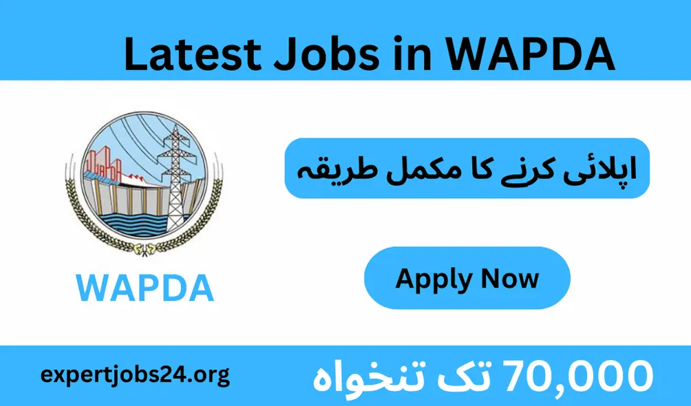 OTS WAPDA JOBS advertisement image with WAPDA logo