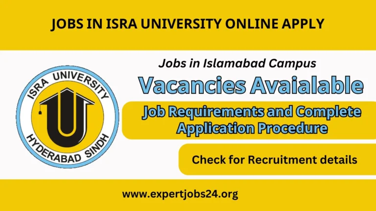 Jobs In ISRA university online Apply