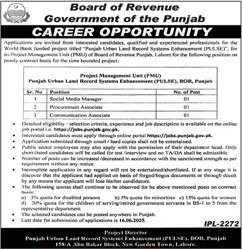 Latest fbr Jobs 2025 online apply