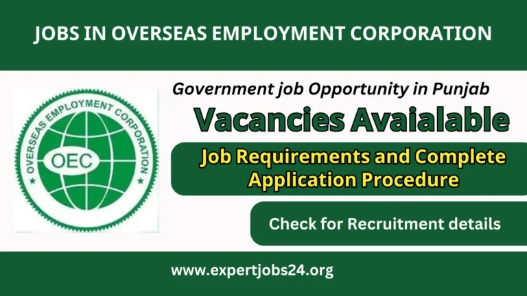 Latest overseas employment corporation jobs online apply