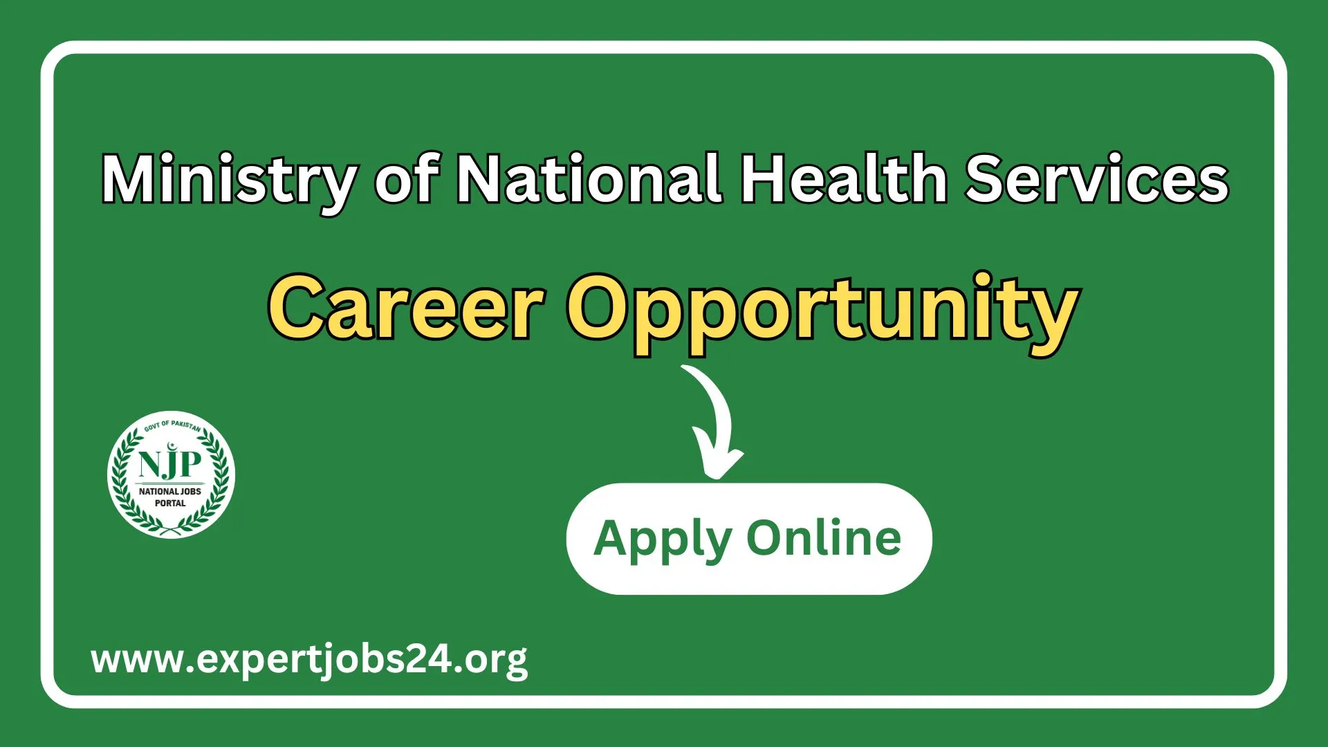 Ministry of national health services jobs online apply